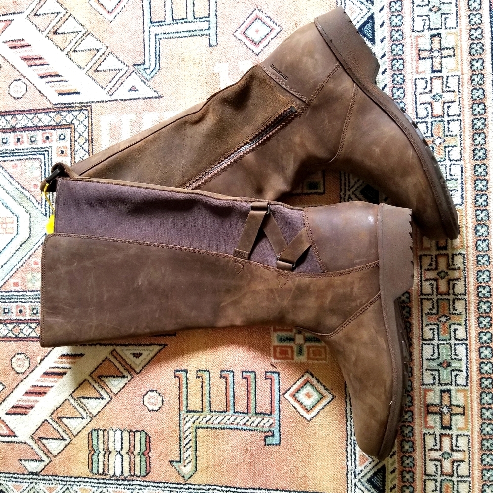 Teva Ellery Brown Leather Boots Tall US 11 Euro 42